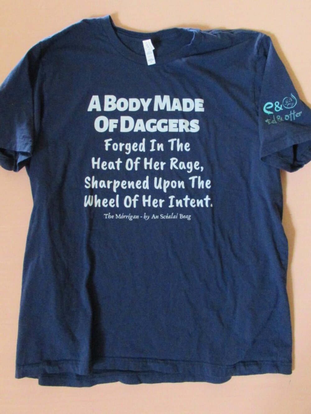 Eel & Otter Morrígan Mythology Tee Navy Bella Canvas 2XL